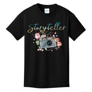 Storyteller Camera Photography Photographer Cameraman Gift Kids T-Shirt