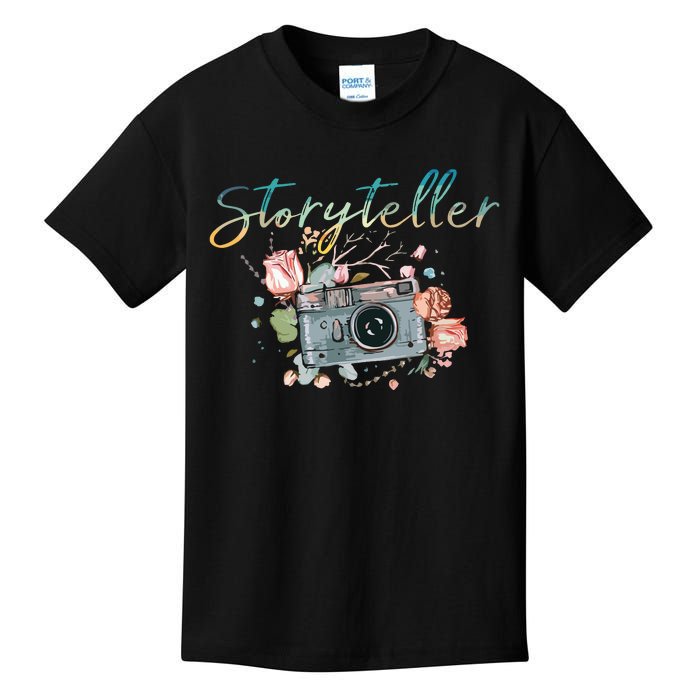 Storyteller Camera Photography Photographer Cameraman Gift Kids T-Shirt