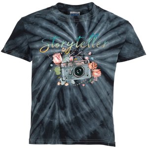 Storyteller Camera Photography Photographer Cameraman Gift Kids Tie-Dye T-Shirt