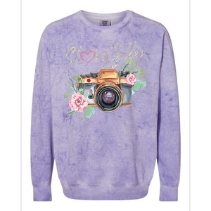 Storyteller Camera Photography Photographer Cameraman Ideas Colorblast Crewneck Sweatshirt