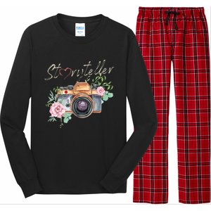 Storyteller Camera Photography Photographer Cameraman Ideas Long Sleeve Pajama Set