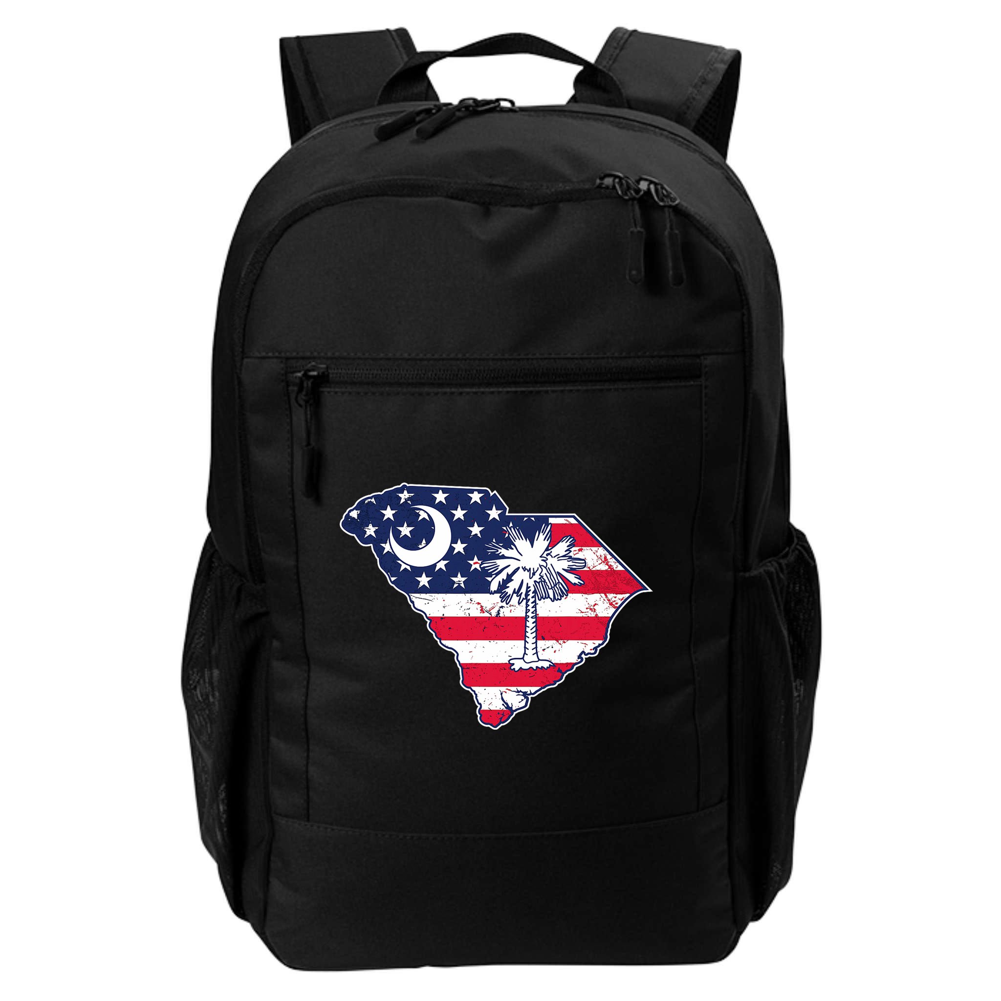South Carolina Palmetto American Flag Patriotic Vintage Backpack