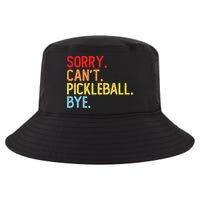 Sorry Can't Pickleball Bye Funny Pickleball Player Dink Premium Cool Comfort Performance Bucket Hat