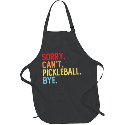 Sorry Can't Pickleball Bye Funny Pickleball Player Dink Premium Apron