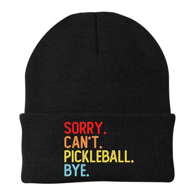 Sorry Can't Pickleball Bye Funny Pickleball Player Dink Premium Beanie