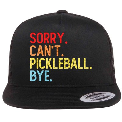 Sorry Can't Pickleball Bye Funny Pickleball Player Dink Premium Flatbill Hat