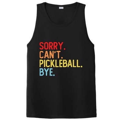 Sorry Can't Pickleball Bye Funny Pickleball Player Dink Premium PosiCharge Competitor Tank