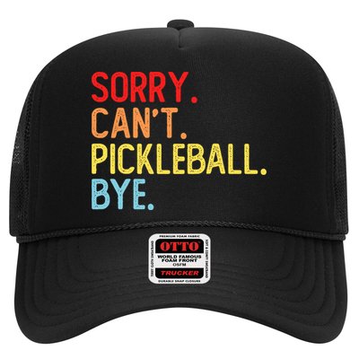 Sorry Can't Pickleball Bye Funny Pickleball Player Dink Premium Trucker Hat