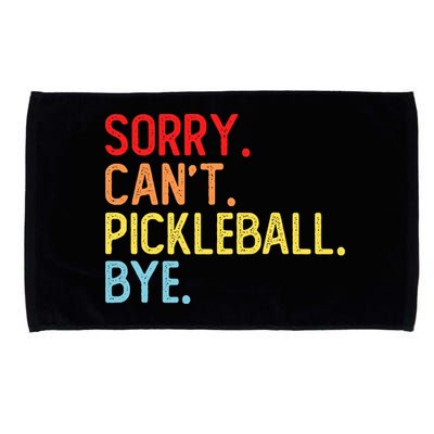 Sorry Can't Pickleball Bye Funny Pickleball Player Dink Premium Microfiber Hand Towel