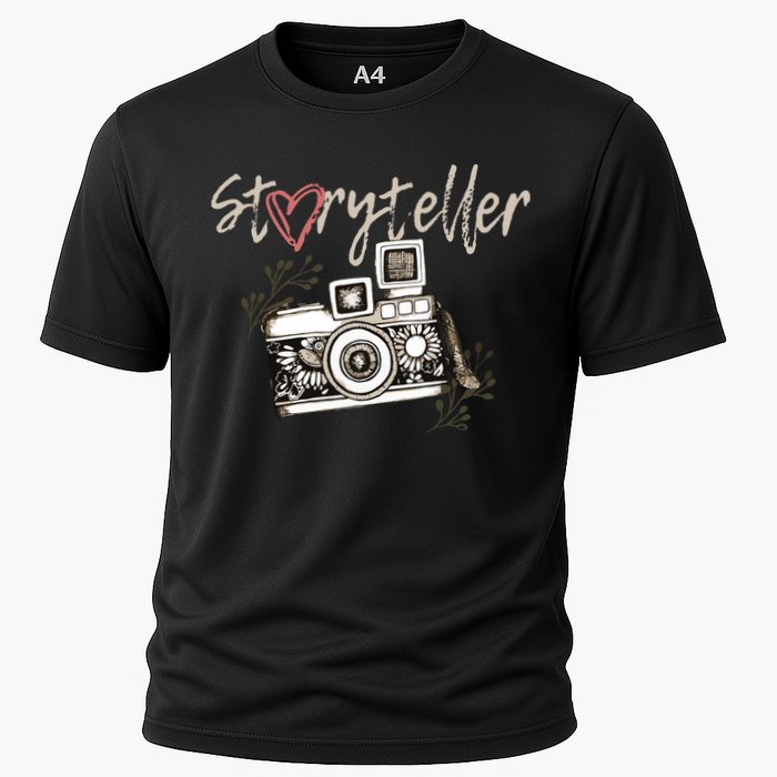 Storyteller Camera Photography Photographer Cool Cooling Performance Crew T-Shirt