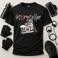 Storyteller Camera Photography Photographer Cool Cooling Performance Crew T-Shirt