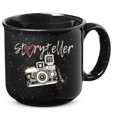 Storyteller Camera Photography Photographer Cool 15oz Campfire Ceramic Mug