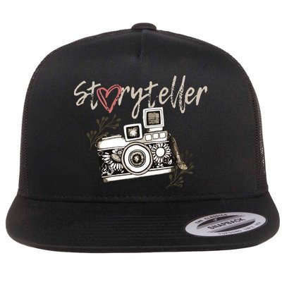 Storyteller Camera Photography Photographer Cool Flatbill Hat