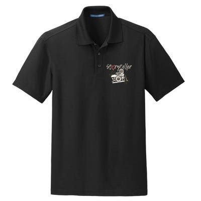 Storyteller Camera Photography Photographer Cool Dry Zone Grid Polo