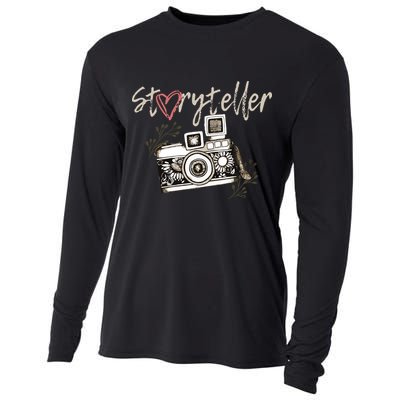 Storyteller Camera Photography Photographer Cool Cooling Performance Long Sleeve Crew