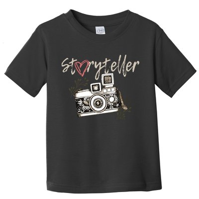 Storyteller Camera Photography Photographer Cool Toddler T-Shirt
