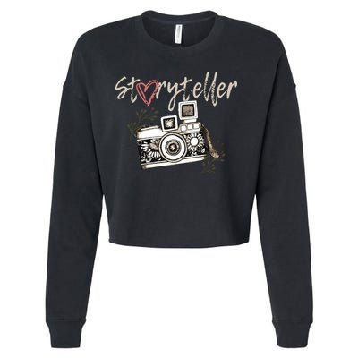 Storyteller Camera Photography Photographer Cool Cropped Pullover Crew