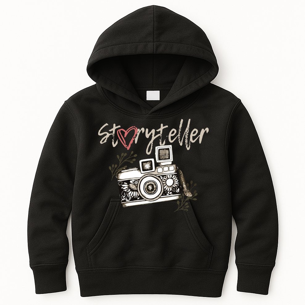 Storyteller Camera Photography Photographer Cool Kids Hoodie