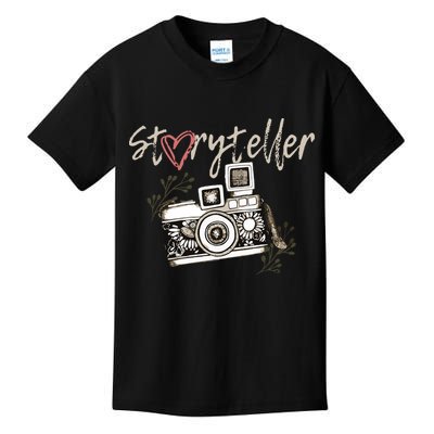 Storyteller Camera Photography Photographer Cool Kids T-Shirt