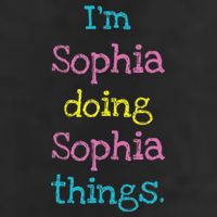 Sophia Cute Personalized Text S Top For Cool Comfort Performance Bucket Hat