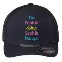 Sophia Cute Personalized Text S Top For Flexfit Unipanel Trucker Cap