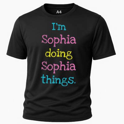Sophia Cute Personalized Text S Top For Performance Shirt