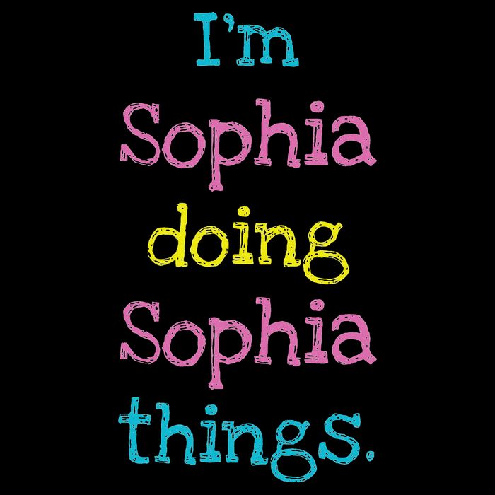 Sophia Cute Personalized Text S Top For Hoodie
