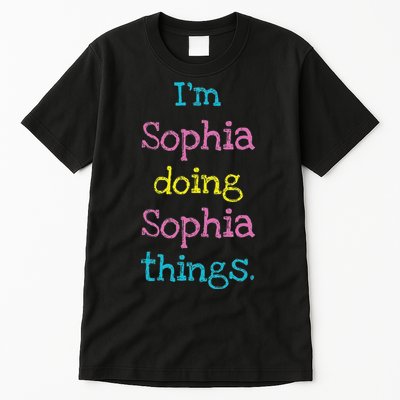 Sophia Cute Personalized Text S Top For Tall T-Shirt