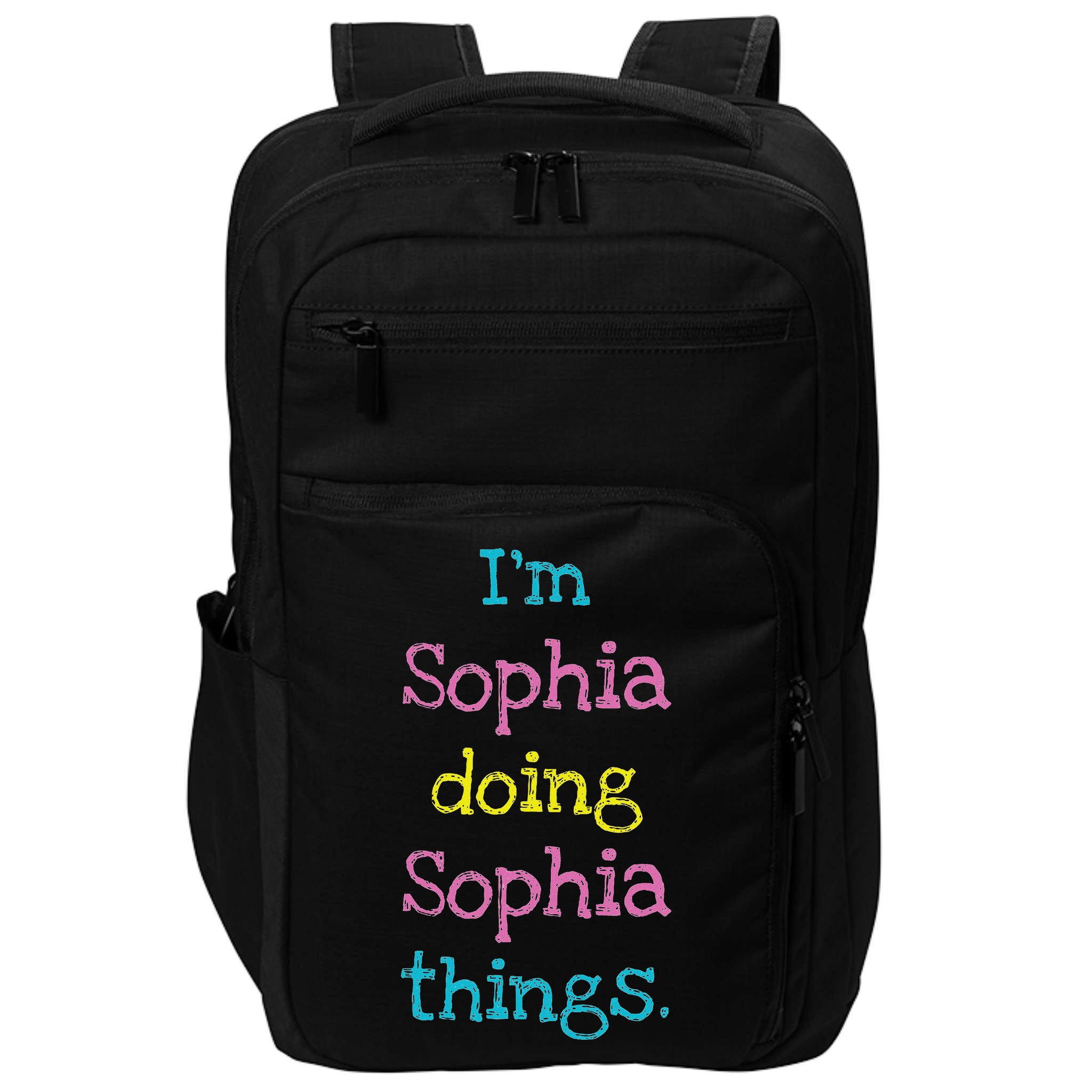 Sophia Cute Personalized Text S Top For Impact Tech Backpack
