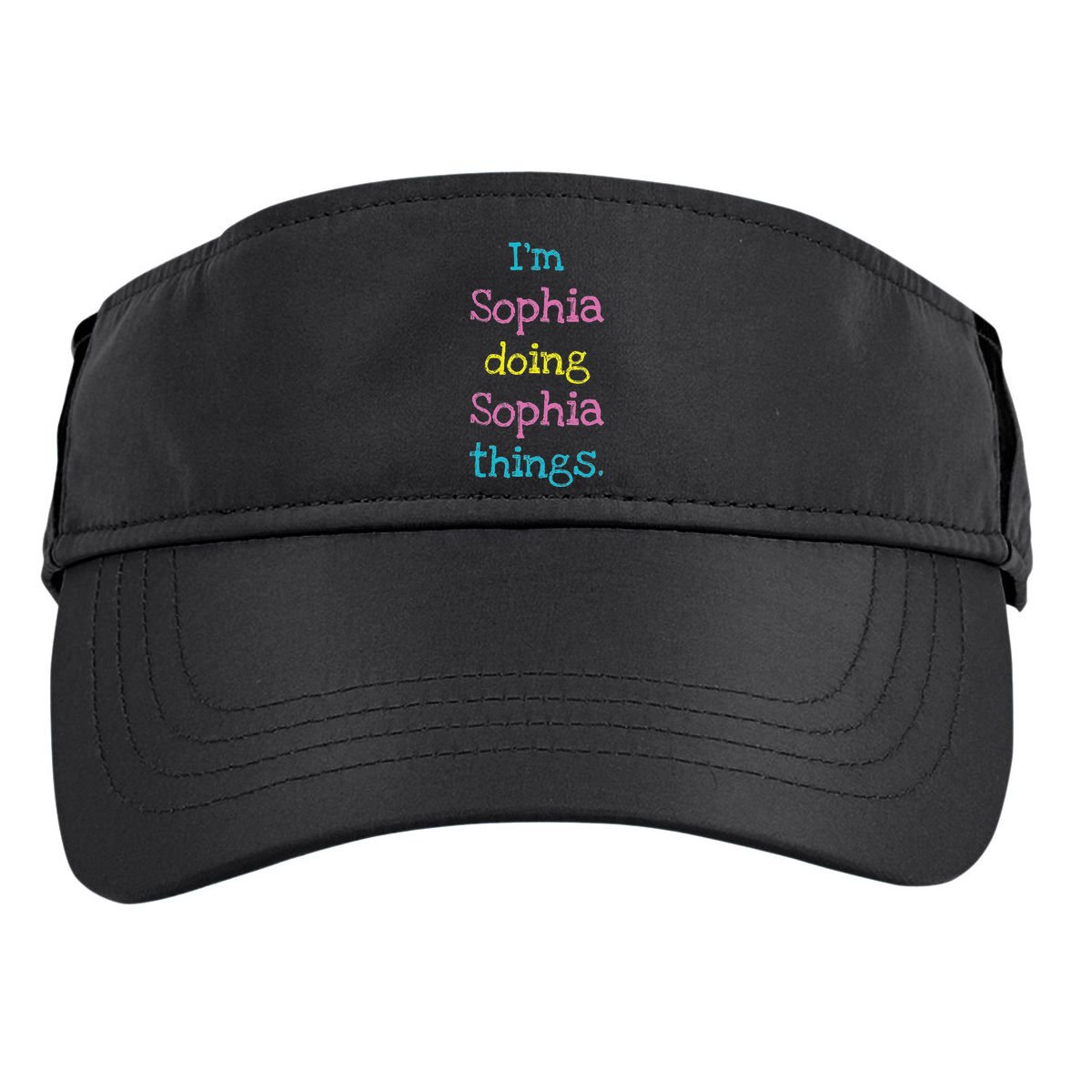 Sophia Cute Personalized Text S Top For Adult Drive Performance Visor