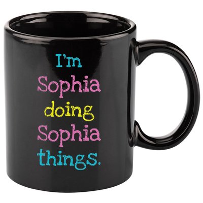 Sophia Cute Personalized Text S Top For 11oz C Handle Ceramic Mug