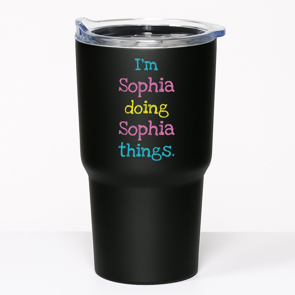 Sophia Cute Personalized Text S Top For Tumbler