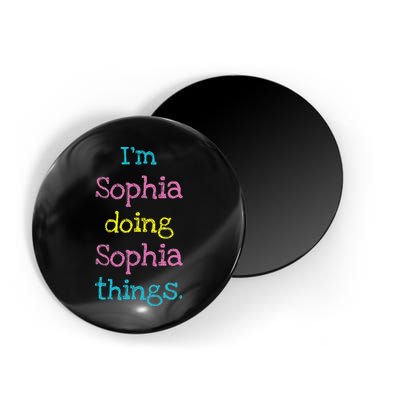 Sophia Cute Personalized Text S Top For Magnet