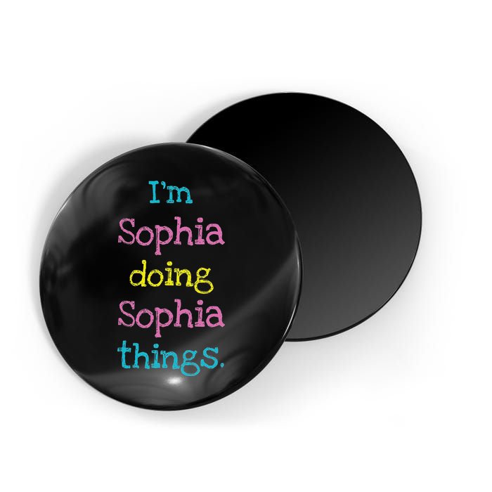 Sophia Cute Personalized Text S Top For Magnet