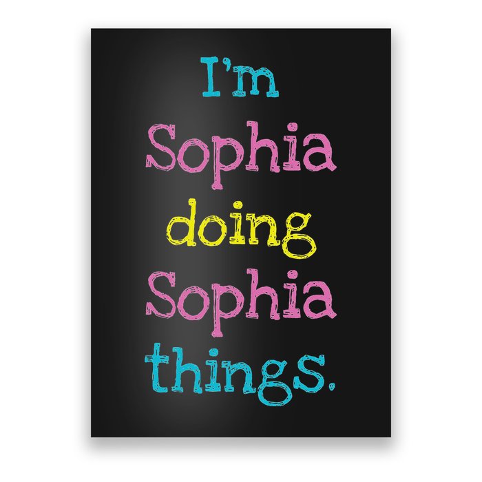 Sophia Cute Personalized Text S Top For Poster