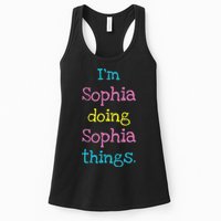 Sophia Cute Personalized Text S Top For Womens Tank Top
