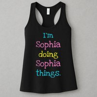 Sophia Cute Personalized Text S Top For Womens Tank Top