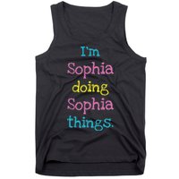 Sophia Cute Personalized Text S Top For Tank Top