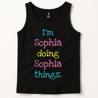 Sophia Cute Personalized Text S Top For Tank Top