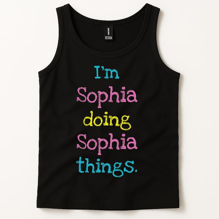 Sophia Cute Personalized Text S Top For Tank Top