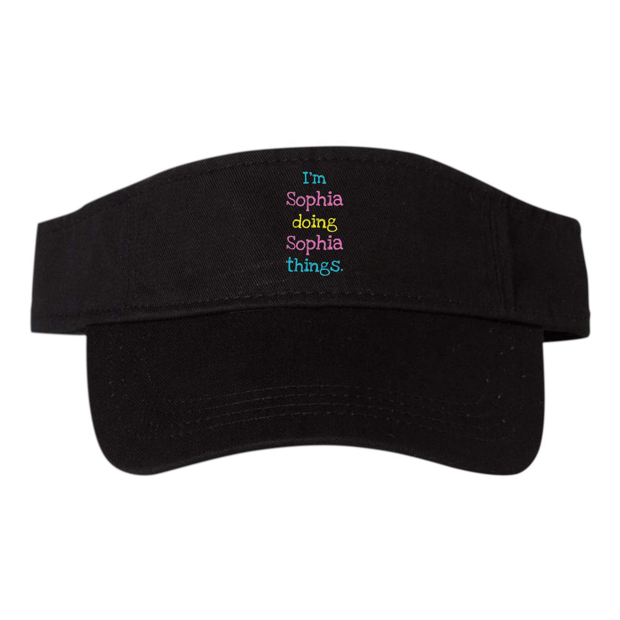 Sophia Cute Personalized Text S Top For Visor