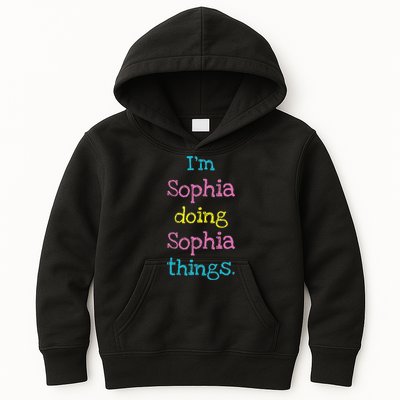 Sophia Cute Personalized Text S Top For Kids Hoodie