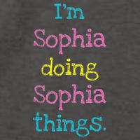 Sophia Cute Personalized Text S Top For Vector Backpack