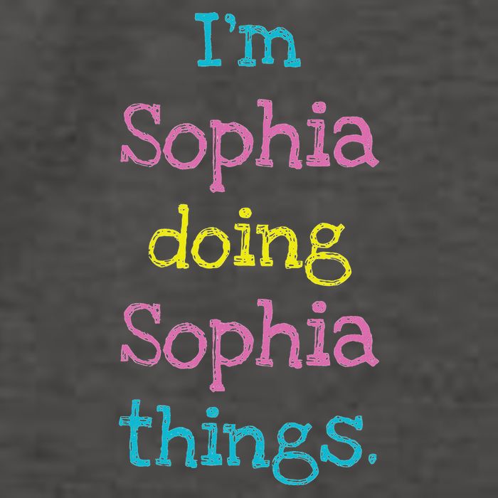 Sophia Cute Personalized Text S Top For Vector Backpack