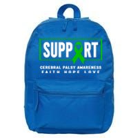 Support Cerebral Palsy Funny Gift Great Gift Cerebral Palsy Awareness Meaningful 16 in Basic Backpack