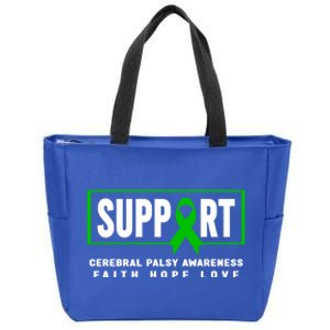 Support Cerebral Palsy Funny Gift Great Gift Cerebral Palsy Awareness Meaningful Zip Tote Bag