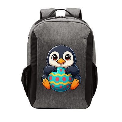 Sweet Cartoon Penguin Easter Egg Celebration Vector Backpack