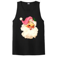 Santa Claus Pink Christmas Face Old Xmas Vintage Pink Santa PosiCharge Competitor Tank