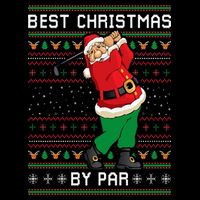 Santa Claus Playing Golf Funny Ugly Christmas Gofl Novelty Flat Bill Trucker Hat