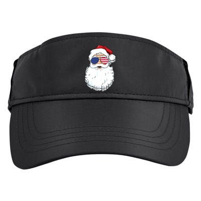Santa Claus Patriotic USA Sunglasses Christmas In July Santa Adult Drive Performance Visor